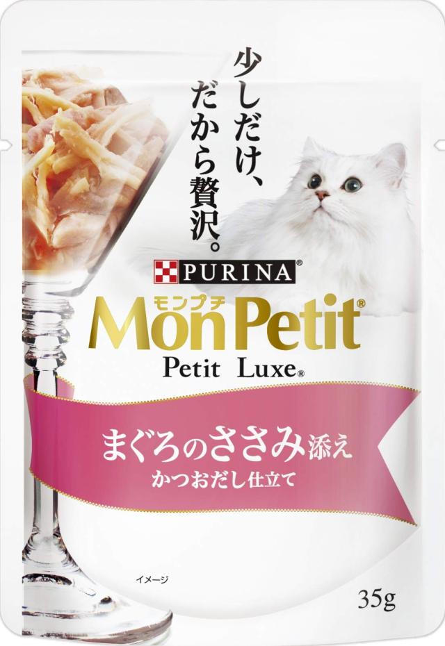 モンプチ プチリュクス パウチ 成猫用 まぐろのささみ添え 35g×48袋入り (ケース販売) キャットフード 5,476円