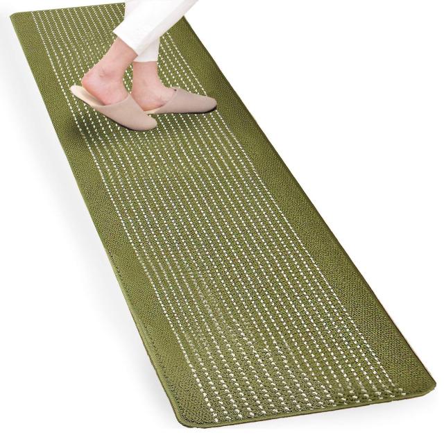 オカ 優踏生 洗いやすい キッチンマット 60×240 グリーンの通販は