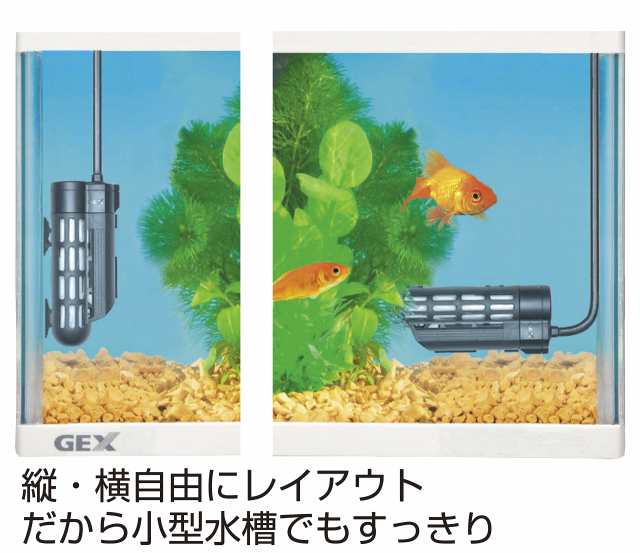 GEX メダカ元気 オートヒーター 55 23℃自動保温 縦横設置 安全機能付