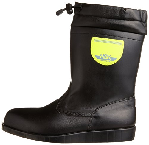ノサックス 安全靴 舗装靴 HSK半長靴フード付 道路舗装用 HSK208フード付 メンズ 黒 24.5cm(24.5cm)