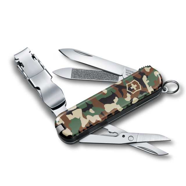VICTORINOX(ビクトリノックス) ネイルクリップ 580 カモフラージュ 爪切り つめきり つめそうじ付き つめやすり搭載 8機能 ステンレス鋼 の通販は