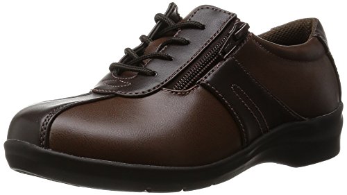 イブ スニーカー 4E 幅広 ファスナー付 21.5~25cm 195 レディース ブラウンC 23.0 cmの通販は 5,200円