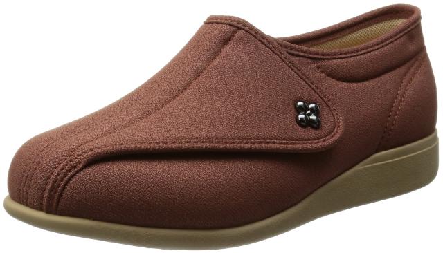 快歩主義 介護シューズ 軽量 転倒予防 リハビリ 幅広 5E KHS L011-5E レディース レンガストレッチ 23.0 cm