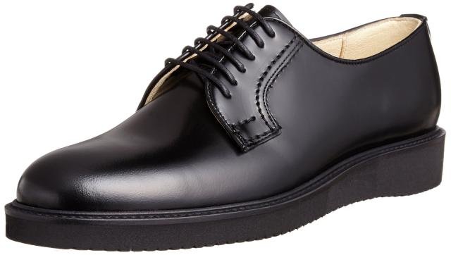 ハルタ ポストマンシューズ ビブラムソール レースアップ 3E 本革 メンズ 711P ブラック 25 cm 3E