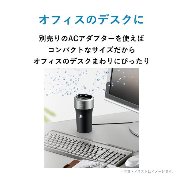 パナソニック ナノイー発生機 ~1畳シャイニーホワイト F-GMK01-W 車内/デスク周りの空気を清潔に (ACアダプター別売) コンパクトサイズ
