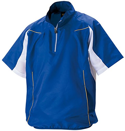 ZETT(ゼット) 野球 ハーフジップジャンパー (半袖・ハーフジップ) BOV515H ロイヤルブルー/ホワイト XOの通販は 6,206円