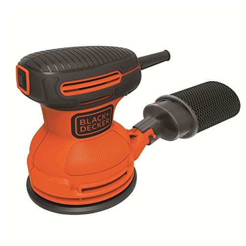 ブラックアンドデッカー コード式 ランダムオービットサンダー DIY 電動工具 研磨工具 ペーパーサイズ 125mm 100V BDERO100