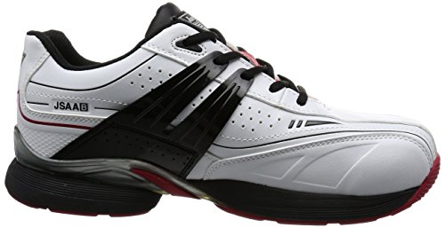 ジーベック 安全靴 作業靴 85131 スニーカー JSAA B種 衝撃吸収 スタビライザー 安定性 ひもポケット ホワイト 26.5cm