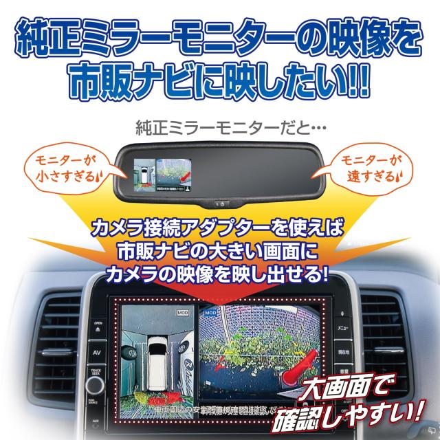 データシステム リアカメラ接続アダプター N-BOXスラッシュ(ディスプレイオーディオ装着車) 【ビュー切替対応】 RCA051H Datasystem