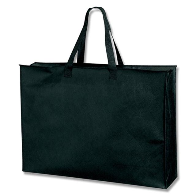 ヘイコー 手提げ袋 不織布 Fバッグ クロ チャック付 65x15x47cm 5枚 7,369円