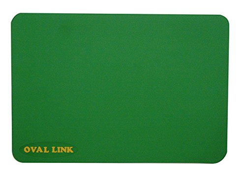 弘進ゴム オーバルリンク Lサイズ(38×70cm) グリーン すべり止めマット 1枚 抗菌 防カビ加工
