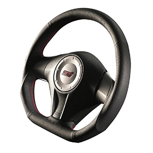 DAMD (ダムド) スバル ステアリング SS358-D(L) ブラックレザー×レッドステッチ SS358DL1の通販は