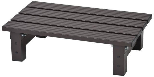 リビングアウト(Living Out) 頑丈アルミ縁台 幅60×奥行36×高さ16.5cm アルミ、PVC 玄関 軒先 ベランダ 上り下り楽 丈夫 軽量 幅広ステの通販は 7,632円