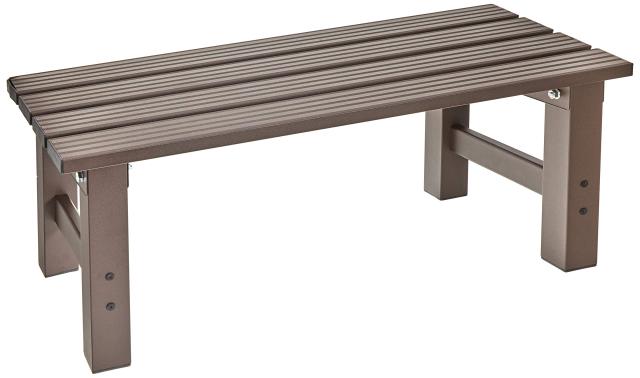 リビングアウト(Living Out) 頑丈アルミ縁台 幅78×奥行36×高さ32cm ブラック アルミ、PVC 玄関 軒先 ベランダ 上り下り楽 丈夫 軽量 幅の通販は