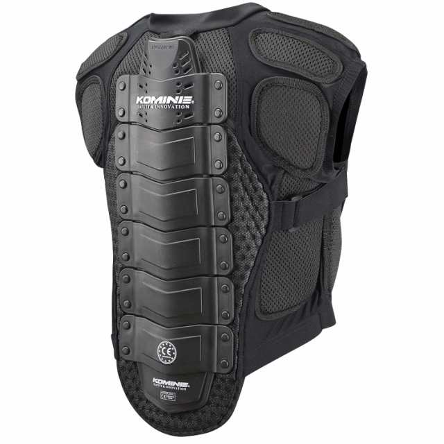 コミネ(KOMINE) バイク用 CEボディプロテクションインナ ーベスト Black L SK-696 993 CE規格 プロテクターの通販は