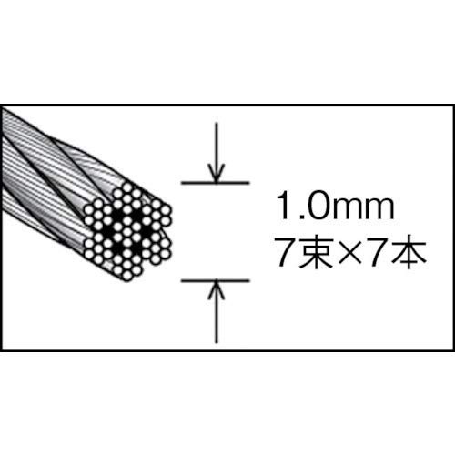 TRUSCO(トラスコ) ステンレスワイヤロープ Φ5.0mm×30m CWS-5S30｜au PAY マーケット