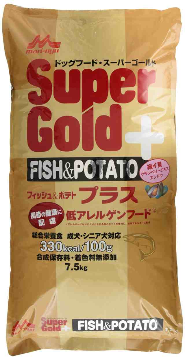 スーパーゴールド Supergold フィッシュ＆ポテト プラス 関節ケア 7.5kg 7.5キログラム (x 1)