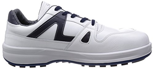 シモン 安全靴 短靴 JIS規格 耐滑 耐油 革製 安全スニーカー 8611 白