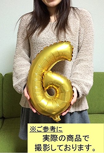 make smile ちょうど良い大きさ 数字バルーン シルバー 誕生日