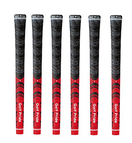 GOLFPRIDE(ゴルフプライド) ゴルフグリップ マルチコンパウンドMCC バックライン無 MCC-R レッド M60R (6本セット) ゴルフグリップ