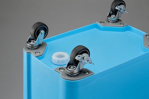 リス ゴミ箱 業務用 厨房用キャスターペール ブルー 70L 排水栓付き 日本製_2