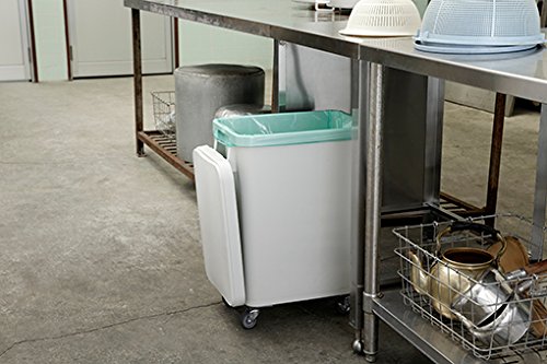 リス ゴミ箱 業務用 厨房用キャスターペール ブルー 70L 排水栓付き 日本製_3