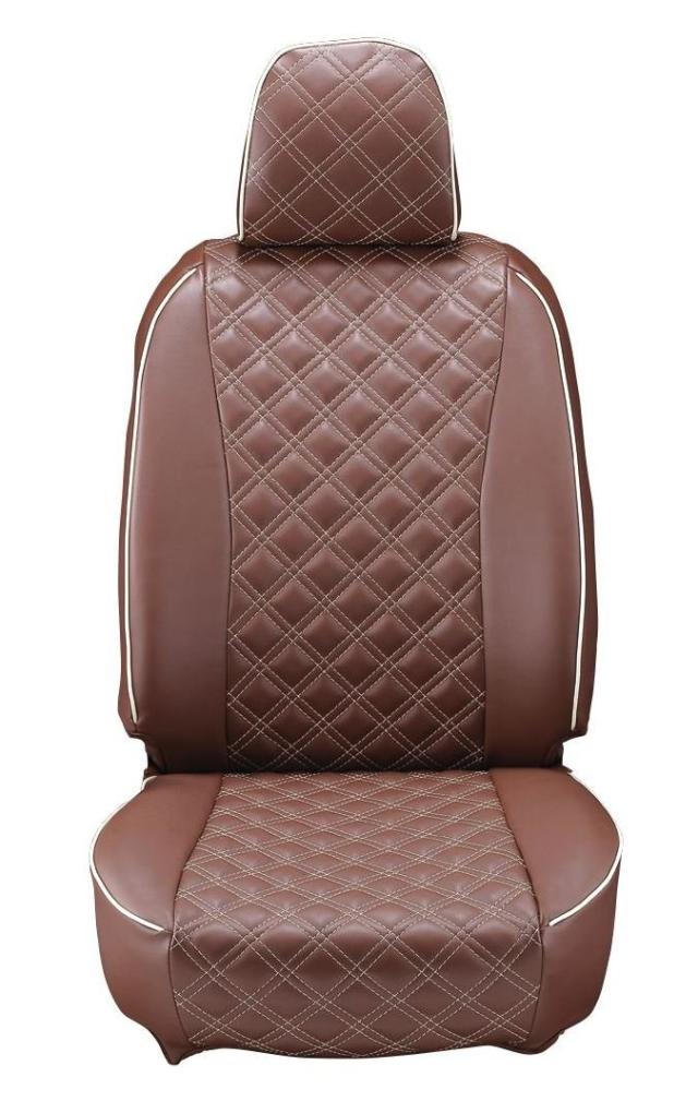 クラッツィオ シートカバー エブリイワゴン/スクラムワゴン D#17系 Clazzio キルティング ブラウン×アイボリーステッチ ES-6033【15ESA6の通販は