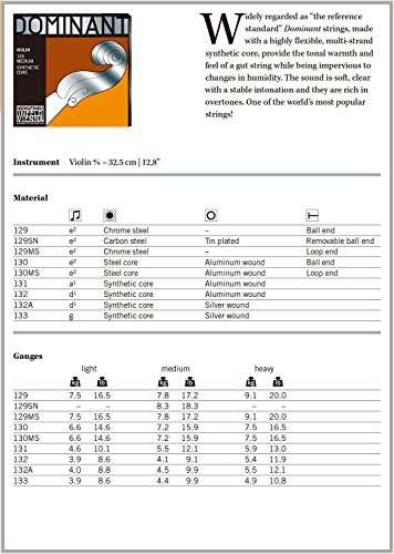 Dominant ドミナント 4/4バイオリン弦 A.D.G線セット(D線アルミ巻)の通販はau PAY マーケット - holly0211 | au  PAY マーケット－通販サイト