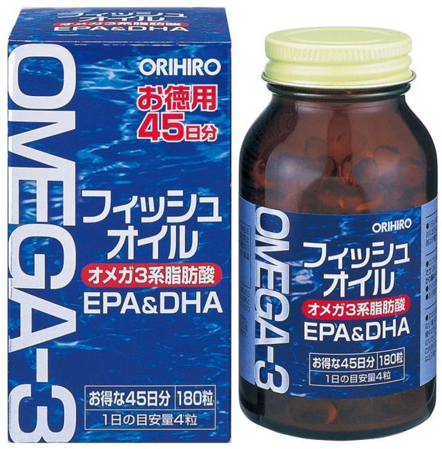 【５個セット】 フィッシュオイル 180粒 オリヒロ