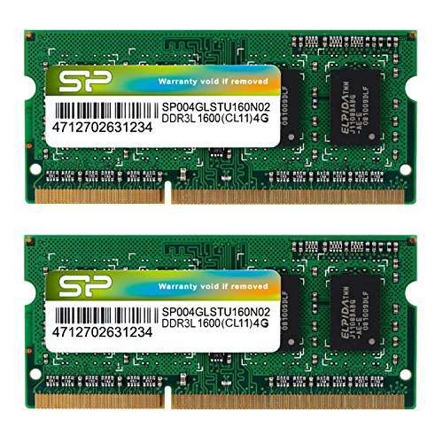 SP Silicon Powerシリコンパワー ノートPC用メモリ 1.35V (低電圧) DDR3L 1600 PC3L-12800 4GB×2枚？204Pin  Mac 対応 SP008GLSTU160N22の通販はau PAY マーケット - MYDOYA | au PAY マーケット－通販サイト