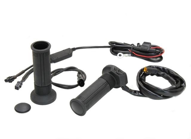 キジマ(Kijima) バイクパーツ グリップヒーター GH07 スイッチ一体式 130mm ボタン式スイッチ インチハンドル用 304-8200