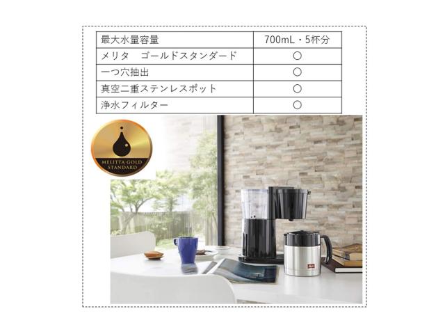 Melitta(メリタ) ALLFI (オルフィ)【2-5杯 浄水フィルター付】 ブラック SKT521B_4