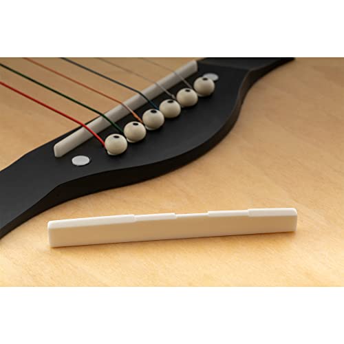 Musiclily 牛骨製6弦クラシックギター用スロット付サドル DJ-08 80x3x9