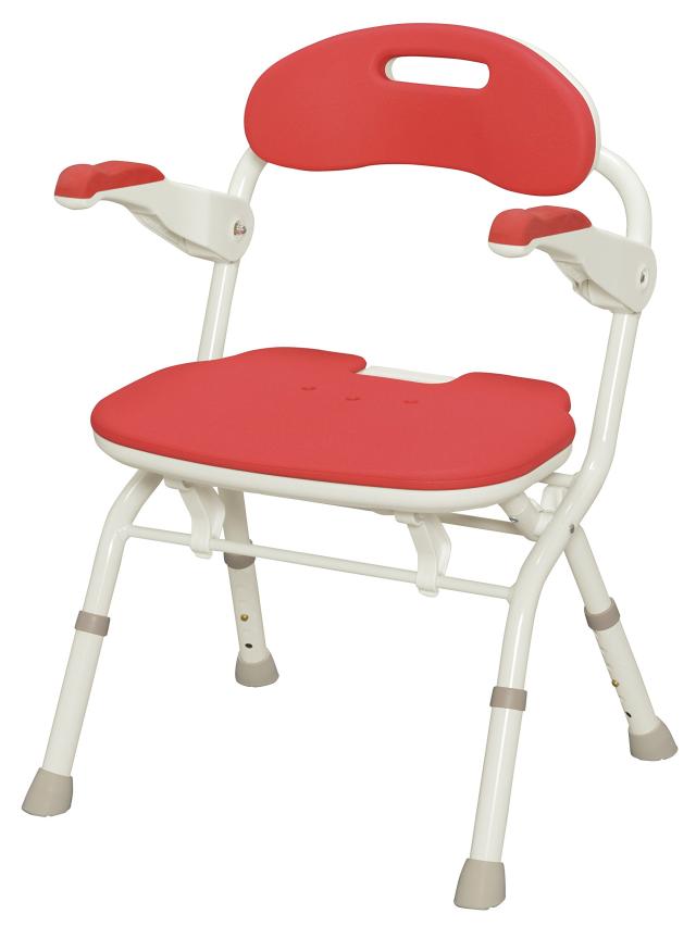 アロン化成 安寿 折りたたみシャワーベンチ FS レッドの通販は 18,712円