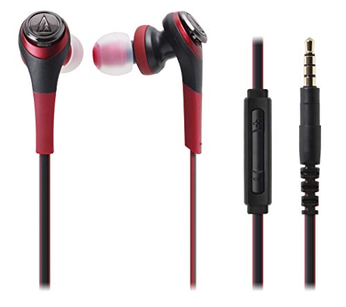 audio-technica SOLID BASS iPod/i Phone/iPad専用カナル型イヤホン 重低音 レッド ATH-CKS550i RD