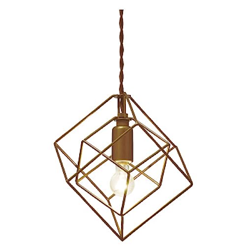 インターフォルム ペンダ ントライト LT-1088SQ ブレイスS 電球なし・別売 立方体 四角 ゴールド Sサイズの通販は