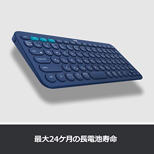 ロジクール ワイヤレスキーボード 無線 キーボード 薄型 小型 K380BL ...