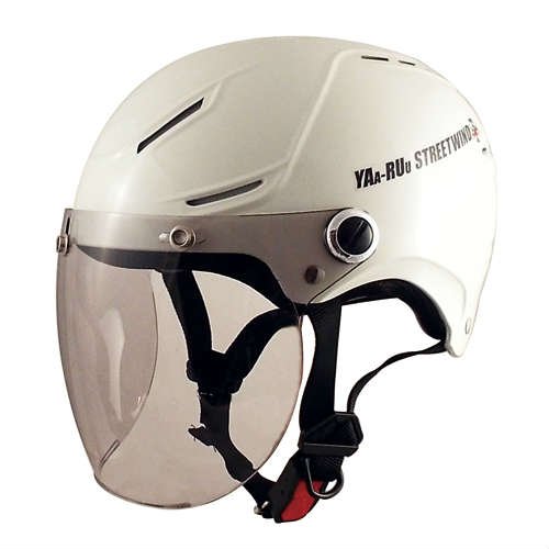 TNK工業 スピードピット バイクヘ ルメット ハーフ シールド付STR-X JT ホワイト 51176 BIG (頭囲 60cm~62cm未満)