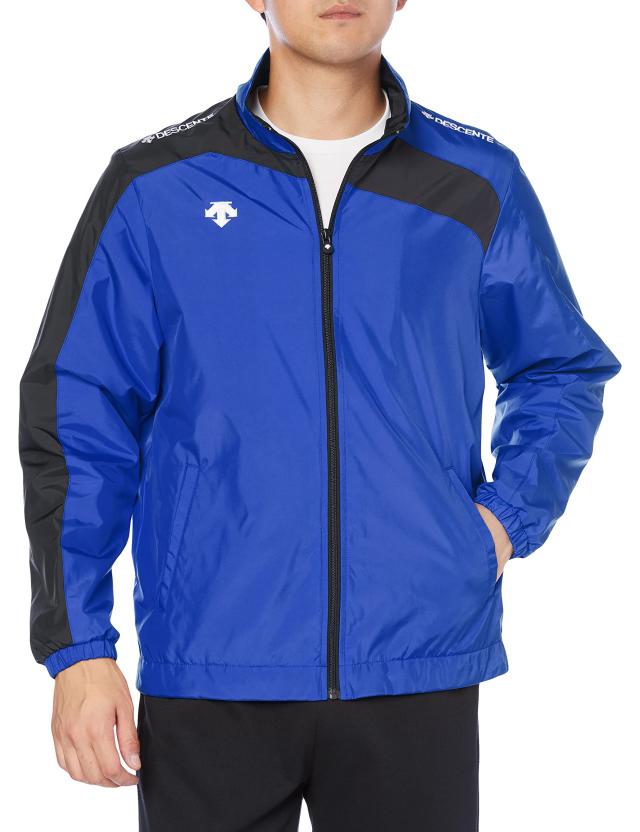デサント ベースボール ジャケット ウインドブレーカー シャカシャカウィンド 長袖 ウェア チーム DTM-3550 RYBK(ロイヤルブルー×ブラの通販は