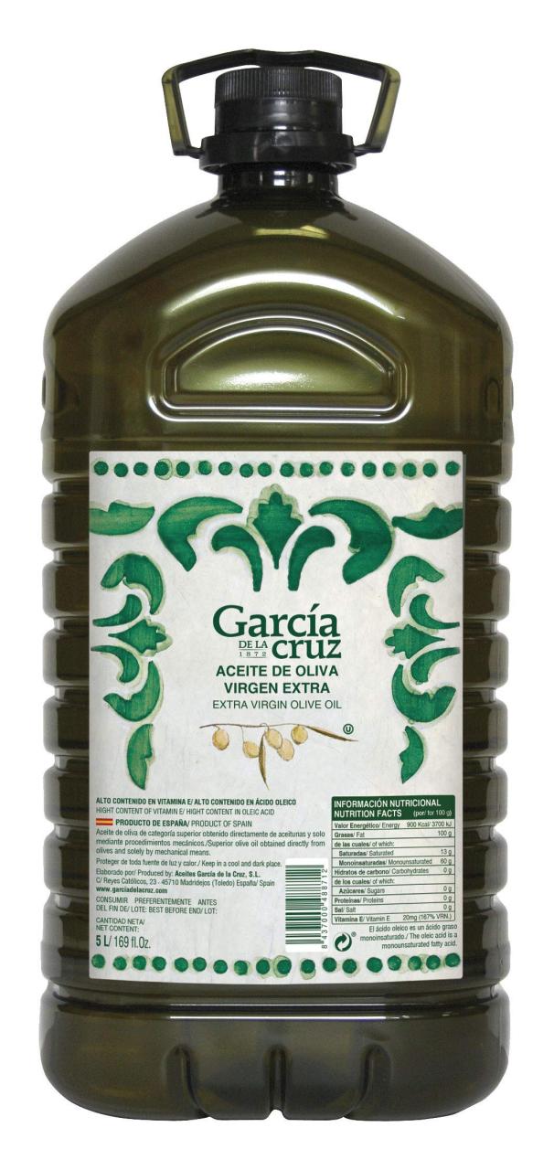 Garc?a DE LA cruz 1872 ガルシア エクストラバージンオリーブオイル 5000ml ペット スペイン産 24時間以内搾油