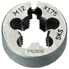 TRUSCO(トラスコ) 丸ダイス 63径 M27×3.0 (SKS) T63D-27X3.0の通販は