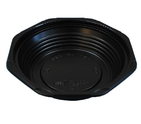 北原産業 どんぶり容器 黒透明盛蓋 50枚セット (KDN175-350黒本体+KDN175パイ盛蓋)