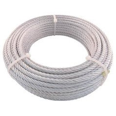 TRUSCO(トラスコ) JIS規格品メッキ付ワイヤロープ (6×19)Φ6mm×50m JWM-6S50の通販は