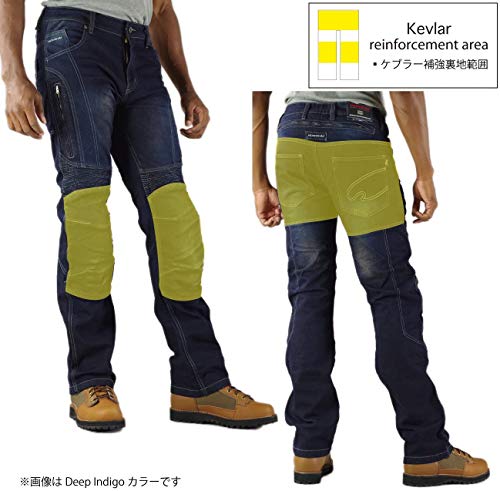 コミネ(KOMINE) バイク用 フルイヤーKVジーンズ ディープインディゴ WL
