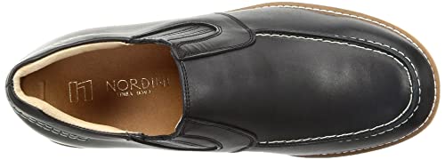 北嶋製靴工業所 シークレットシューズ サイドゴア カジュアルシューズ 牛革 日本製 幅広 5.5cm 身長アップ 4E スリッポン 523 メンズ