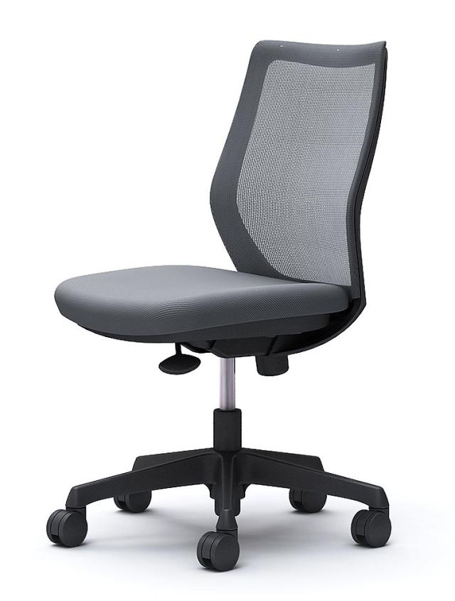 オカムラ オフ ィスチェア CG-M 肘なし メッシュタイプ ブラックフレーム グレー CG11ZR-FZK2 チェアのみの通販は