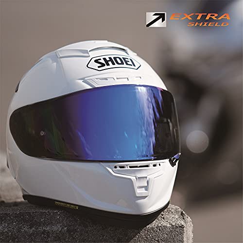 SHOEIのミラーシールド、「メロースモークミラーブルー」と