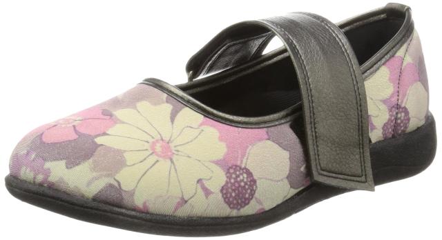 マリアンヌ パンプス ケアシューズ SaiSai フラワープリント W941 フルールパープル フルールパープル 25 4E 8,630円