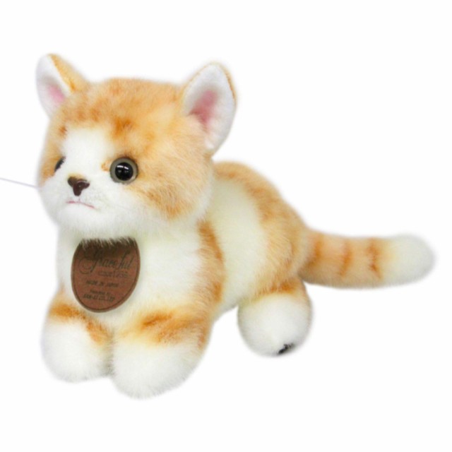 グレイスフル ネコ (日本製) こねこのミーヤ マンチカン ゴールド 立ち ぬいぐるみ 全長21cm