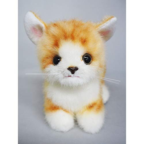 グレイスフル ネコ (日本製) こねこのミーヤ マンチカン ゴールド 立ち ぬいぐるみ 全長21cm